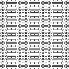 Repeating patterns of lines.  Black and white pattern for web page, textures, card, poster, fabric, textile.