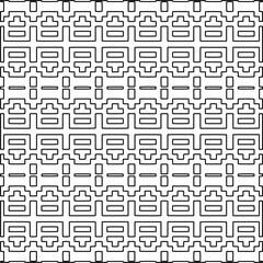 Repeating patterns of lines.  Black and white pattern for web page, textures, card, poster, fabric, textile.
