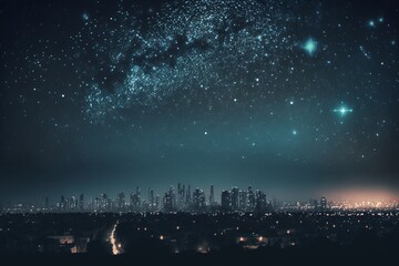 Starry Night Sky - Generative AI - obrazy, fototapety, plakaty