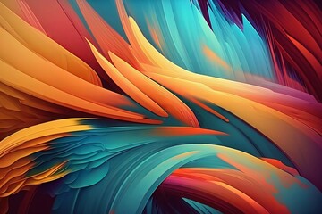 Abstract Smooth Colorful Graphic Design Texture - Generative AI