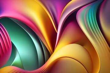 Luxury Gradient Colorful Abstract Background for Mobile Screens - Generative AI