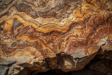 Rich and intricate texture of a natural surface of stone