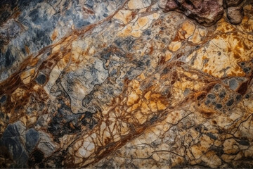 Rich and intricate texture of a natural surface of stone