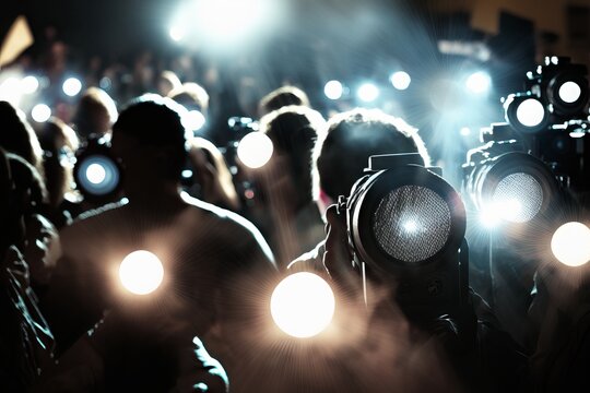 Flashing Fashion: Paparazzi Cameras at Live Events and Celebrity Parties - Generative AI