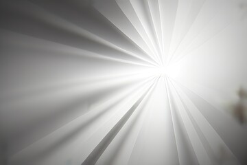 Abstract Light Gray Gradient Background with Radiating Rays - Generative AI