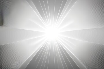 Rays of Light: Abstract Texture on Light Gray Gradient Background - Generative AI