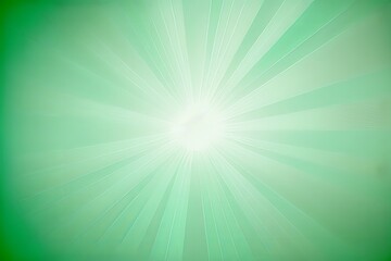 Abstract Texture with Light Green Gradient and Rays - Generative AI