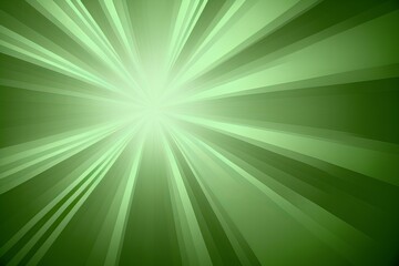 Abstract Green Gradient Background with Radiant Rays - Generative AI