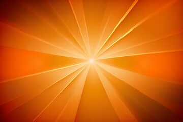 Obraz premium Abstract Light Orange Gradient Background with Rays Texture - Generative AI