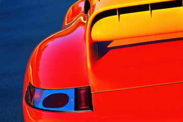 Fototapeta premium A jet engine showing the turbine blades designed for efficient flight dynamics. Speed drive concept. AI generation. Generative AI