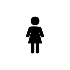 Female icon vector. toilet icon. restroom sign. gender