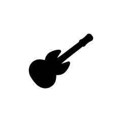 Guitar icon vector. musical instrument sign