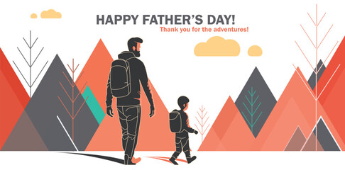 Celebrating Father's Day - Father and Son Nature Adventure Exploring
