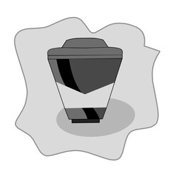 illustration of a plastic drink cup