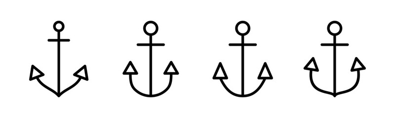 Anchor icon vector illustration. Anchor sign and symbol. Anchor marine icon.