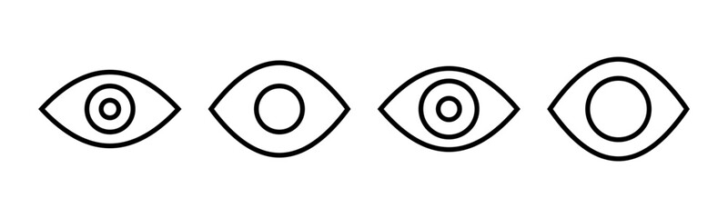 Eye icon vector illustration. Eye sign and symbol. Look and Vision icon.