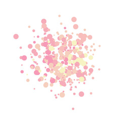 Spring pink confetti cluster 