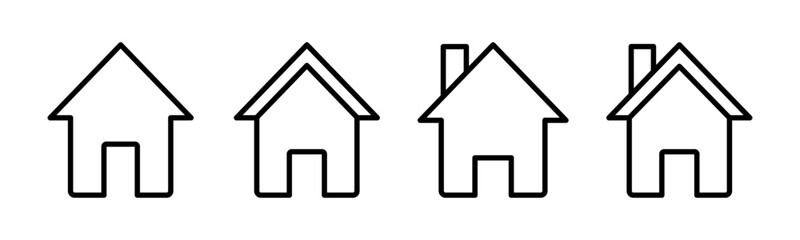 Home icon vector illustration. House sign and symbol
