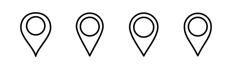 Pin icon vector illustration. Location sign and symbol. destination icon. map pin