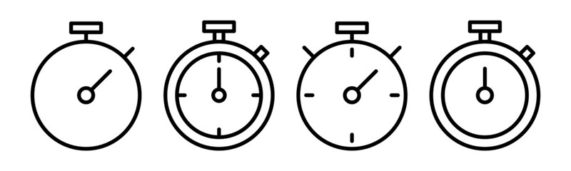 stopwatch icon vector illustration. Timer sign and symbol. Countdown icon. Period of time