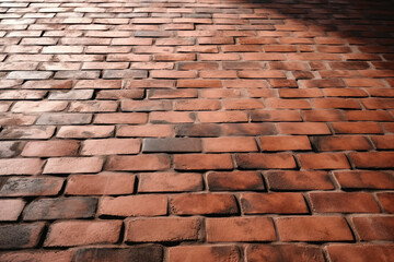 Brick Texture Wall, Background regular pattern Generative AI