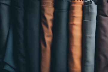 Fabric Cloth Texture Silk Garments Abstract Background Generative AI