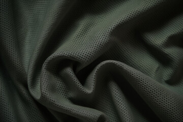 Fabric Cloth Dark Green Texture Silk Abstract Background Generative AI