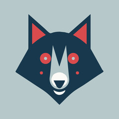 Our wolf head flat design logo illustration is fierce and bold, perfect for brands that want to showcase strength and courage.