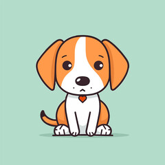 cute dog illustration is adorable and playful, perfect for designs that are fun and lighthearted.