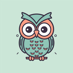 Cute owl illustration is charming and delightful, perfect for designs that are whimsical and endearing.