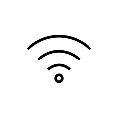 Wifi icon vector. Simple internet sign illustration on white background..eps