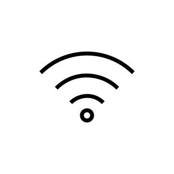 Wifi icon vector. Simple internet sign illustration on white background..eps
