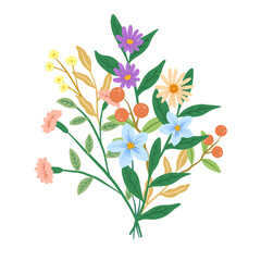 vintage mix flowers bouquet design