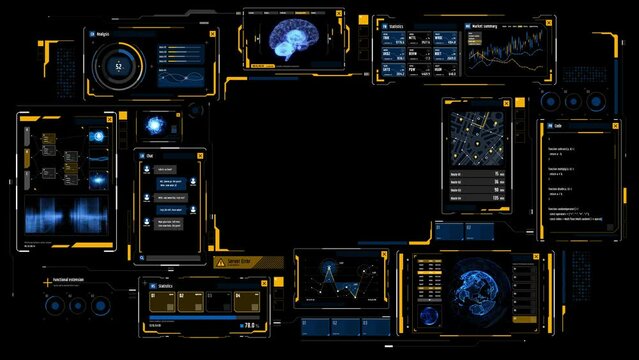 Futuristic graphical user interface background.