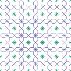 Simple, colorful, abstract, geometric pattern design background. Pattern graphic used for wallpaper, tile, fabric, textile.