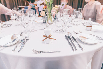 wedding table setting　結婚式のテーブルコーディネート