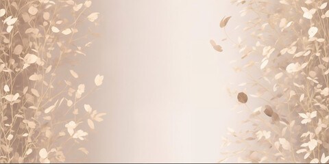  frame with colorflowers and leaves.