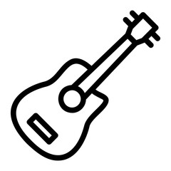 guitar line icon