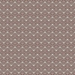 Seamless surface pattern design with arrows and pointers. Repeated chevrons wallpaper. Zigzag lines.