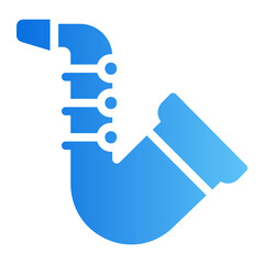 saxophone gradient icon