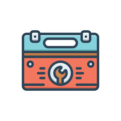 Color illustration icon for kits 