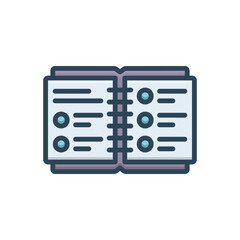 Color illustration icon for resolution 