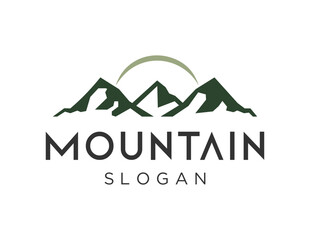 Logo about Mountain on a white background. created using the CorelDraw application.