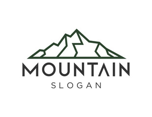 Logo about Mountain on a white background. created using the CorelDraw application.