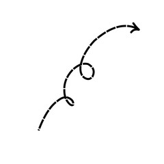 Dashed Line Arrow