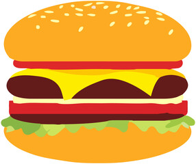 Cheese burger icon
