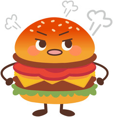 Angry Burger Emoticon
