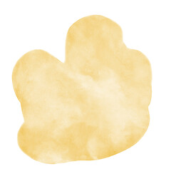 Yellow Watercolor Shapes Elements