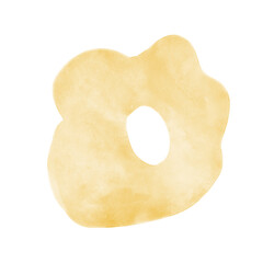 Yellow Watercolor Shapes Elements