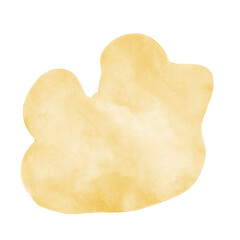 Yellow Watercolor Shapes Elements